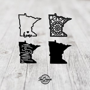 Minnesota State Bundle Svg | Minnesota Svg | State Svg | Home Svg | Mandala Svg | Name Svg | Solid Svg | State Pride Svg