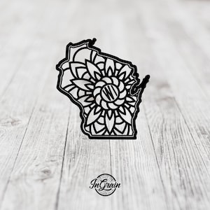 Wisconsin Svg — Mandala Svg — State Svg — Pride Svg