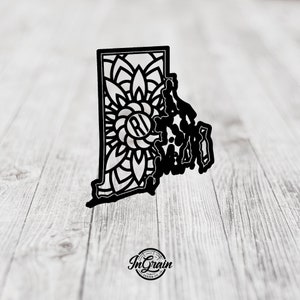 Rhode Island Svg — Mandala Svg — State Svg — Pride Svg