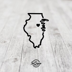 Illinois Svg - Home Svg — Staat Svg — Pride Svg