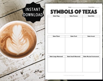 texas worksheets etsy