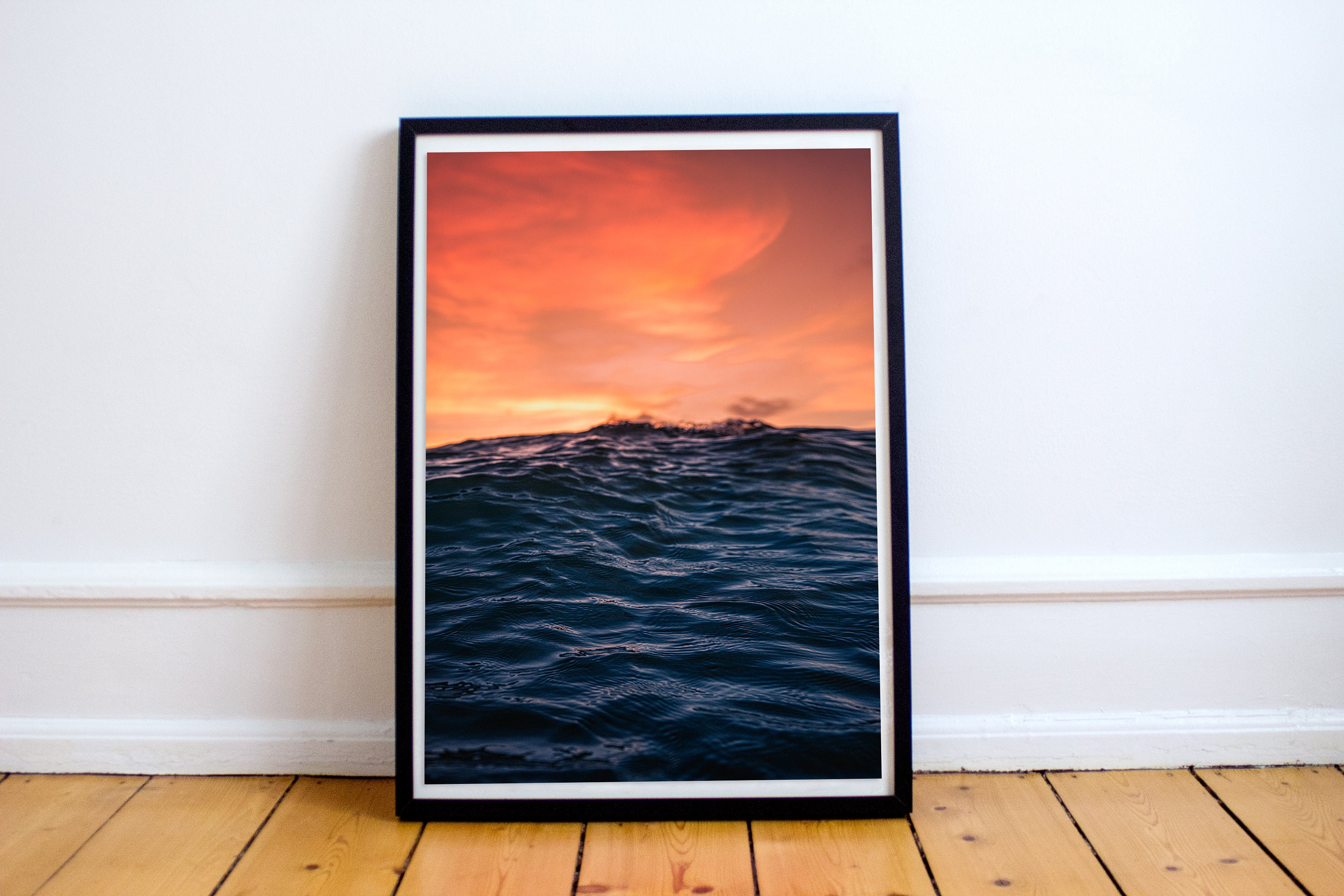 Wave, Girl Surf, Art Impression, Tableau, Surfeuse, Wave Wall Art, Printart, Sunset, Surfing, Freedo