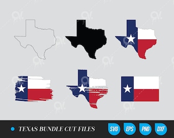 Texas SVG Bundle | Lone Star State | Cricut Files | Texas Outline Cut File | Digital Download