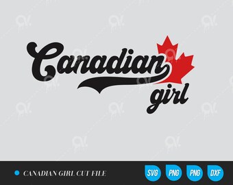 Kanadierin SVG: Cricut & Silhouette Schnittdateien (Digitaler Download)