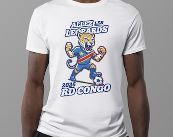 DR Congo Leopards Fan Mascot PNG (2026 World Cup) (digital