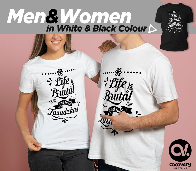 Life is brutal and full of zasadzkas file for Silhouette | Etsy