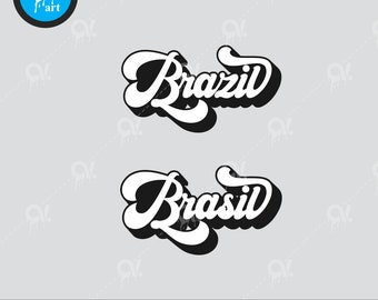 Brazil, Brasil SVG cut files vector files Clip art Cut files instant download