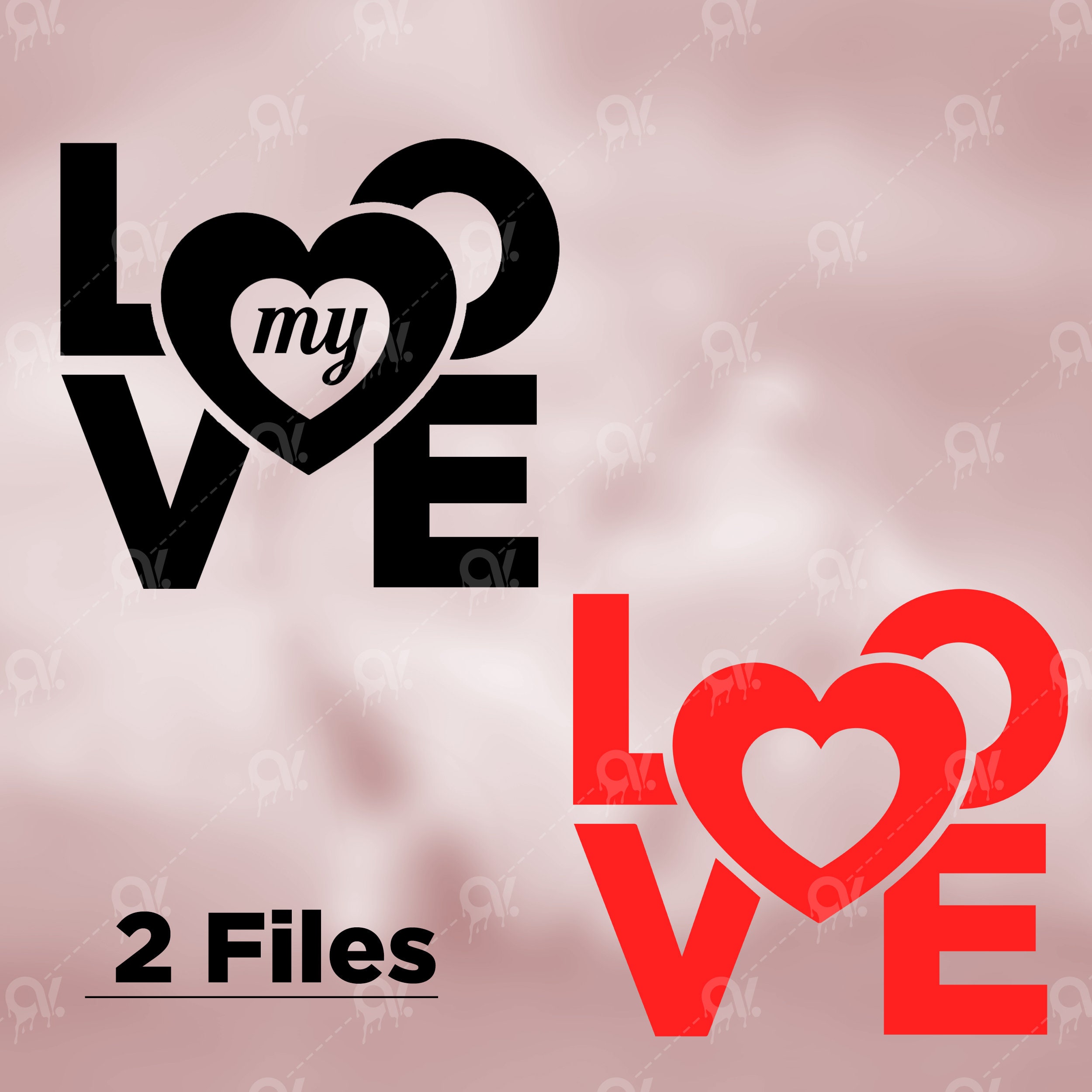 Download Love Heart Png Svg File For Silhouette Cameo Curio Cut Etsy