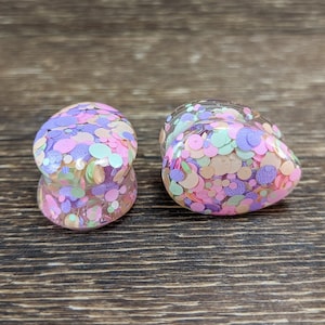 Gauges Sizes Unakite Teardrop Stone Plugs 2G - 1 & 1/4" Inch Gauges Sizes Unakite Teardrop Stone Plugs 2G - 1 & 1/4" Inch