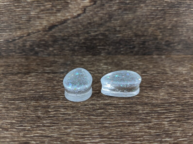 Opal Glitter Teardrop Plugs Teardrop Gauges Tear Drop Etsy