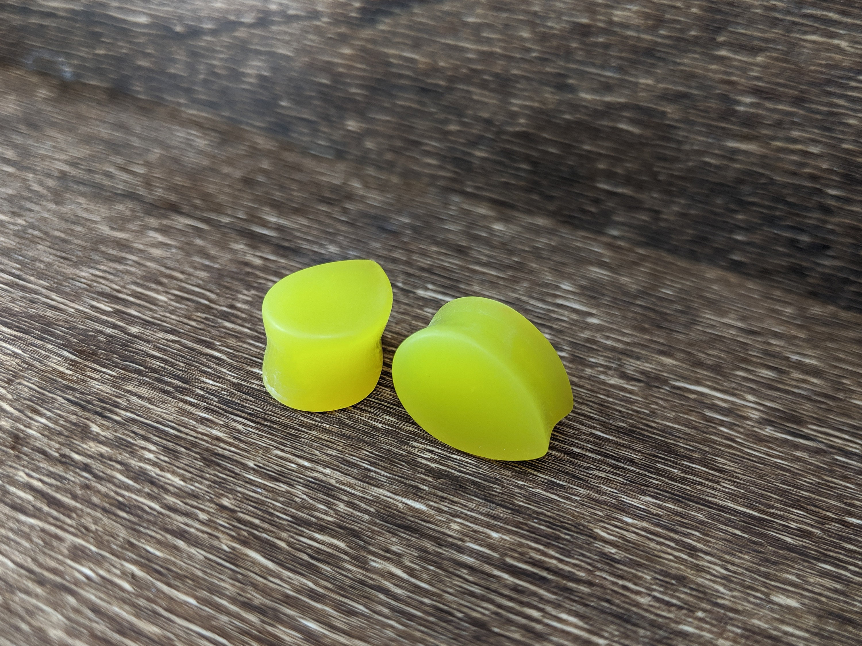 Neon Yellow Teardrop Plugs Teardrop Gauges Tear Drop Double | Etsy