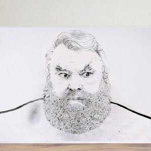 Brian Blessed - illustration - wall art - art print - portrait - home decor - modern art - icon - actor - Shakespeare - Hollywood