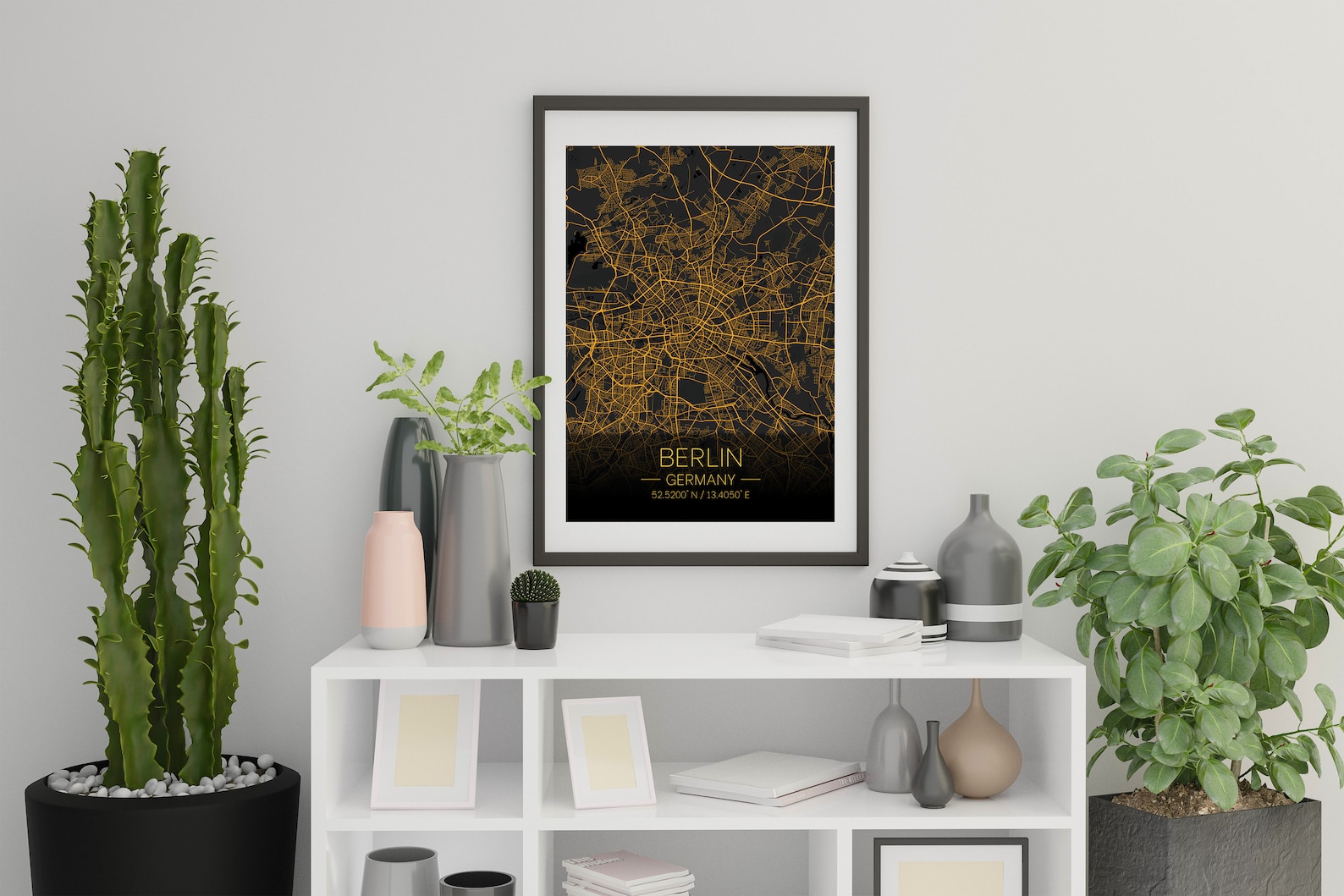Berlin Karte Karte Drucke Home Stadtkarte Stadtplan | Etsy