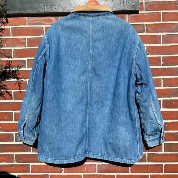 Vintage 70s XL Lee 81-LJ Denim Chore Coat With Corduroy Vintage 70s XL Lee 81-LJ Denim Chore Coat With Corduroy
