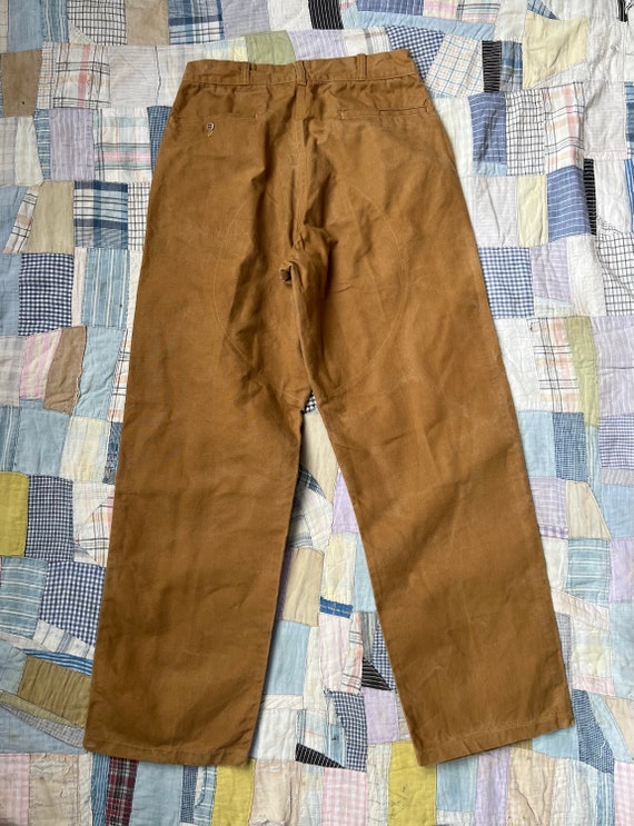 Vintage 60s 28x29 Double Knee Canvas Pants - image 2
