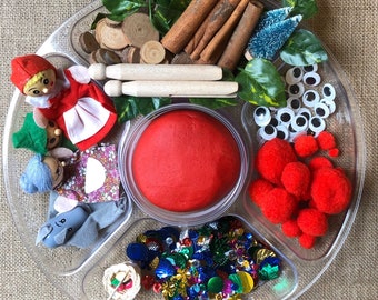 Little Red Riding Hood Themed Montessori | Loose Parts | Open Ended Play