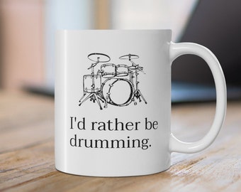 Drummer Mug, Drummer Coffee Mug, Drummer Gifts, Gift for Drummer, Funny Drummer Gift, Drummer Presents, Drummer Coffee Cup, Drummer Cup