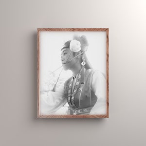 Body Piercing Print |  Piercing Studio Decor | Thailand Ritual | Black & White Wall Art Poster | Fakir Musafar | Body Mod Art | Travel Photo