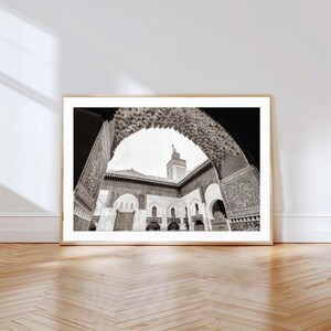 Moroccan Art Prints | Morocco Wall Decor| Africa Photography | Islamic Canvas Art |  Mosque Print | Fez Travel Poster | 8x10 print
