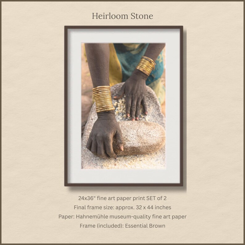 Framed Print SET | African Wall Art Print Set | Set of 2 | 24x36 Inch ...