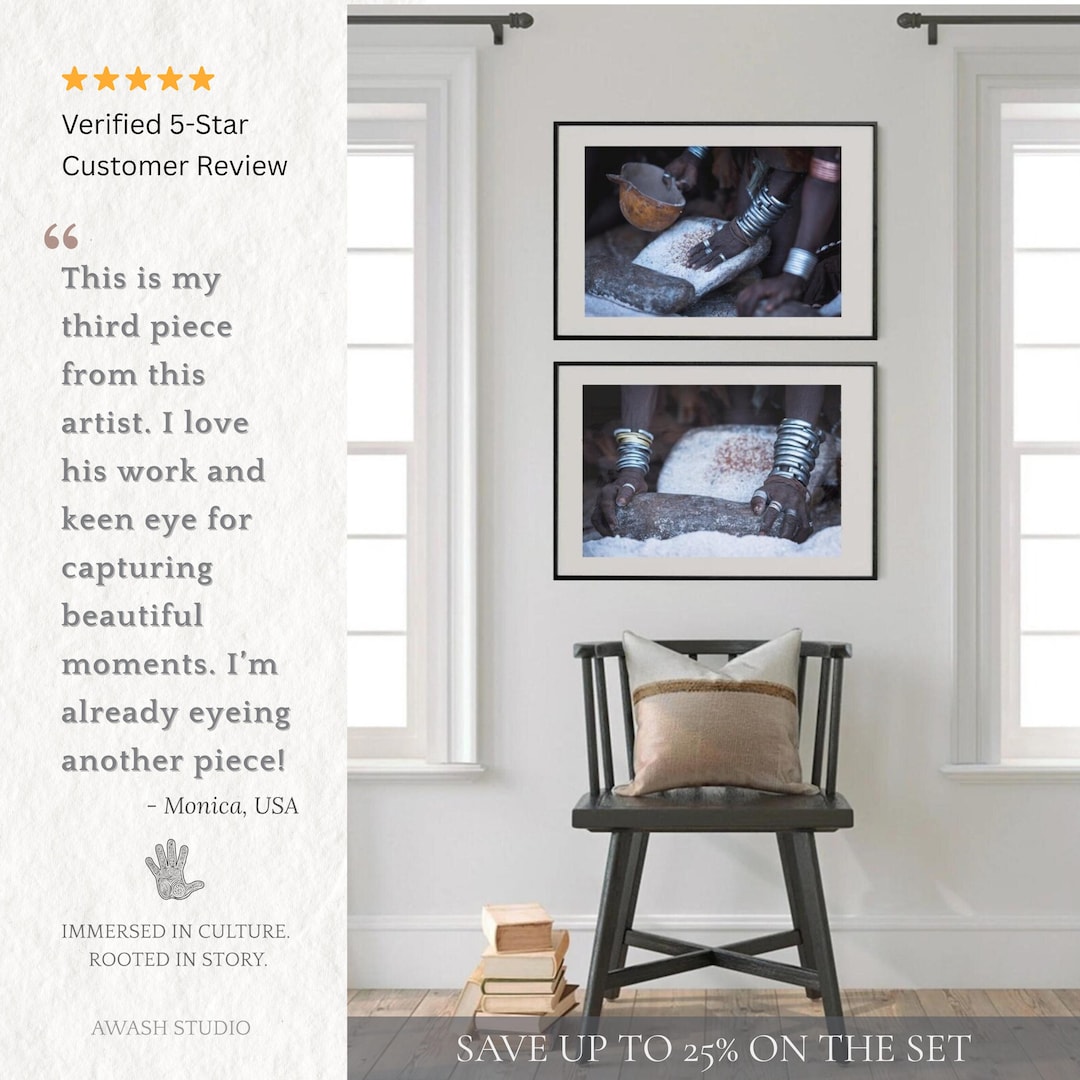 Africa Kitchen Wall Art Set | Set of 2 Prints | Cooking Print | Food ...