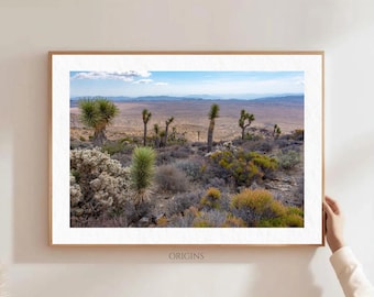 Joshua Tree Park Print | Desert Wall Art | Joshua Tree Photography | Southwestern Nature Decor | Panoramic Landscape | California Poster Art