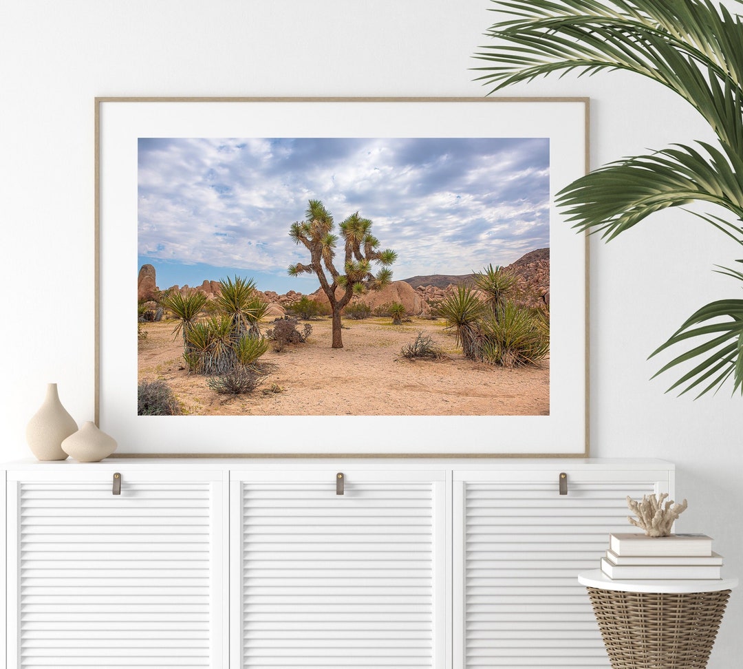 Joshua Tree Wall Art Print, National Park Travel Poster, California ...