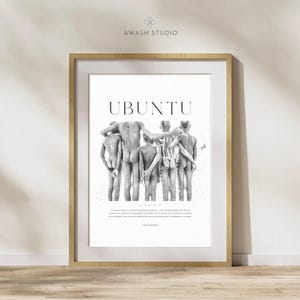 Ubuntu Print Digital Download | Africa Wall Art Print | Nelson Mandela Quote | Ethiopia Poster | Inspirational |  African American Art