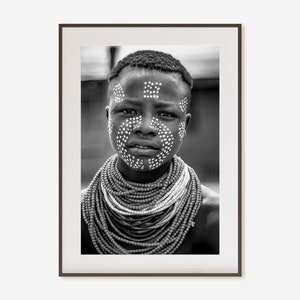 Black Woman Portrait, Wall Art Print, African American Art, Black And White Photography, Stretched Ethnic Canvas, Afrocentric Home Decor image 8