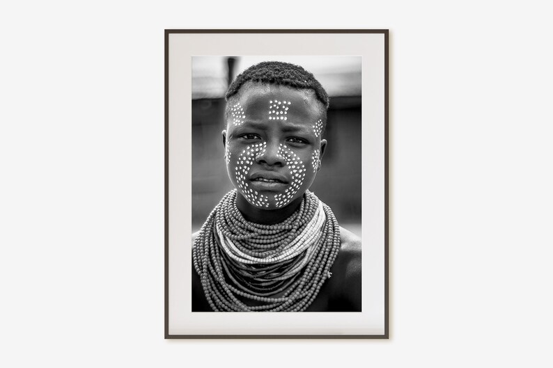 Black Woman Portrait, Wall Art Print, African American Art, Black And White Photography, Stretched Ethnic Canvas, Afrocentric Home Decor image 8