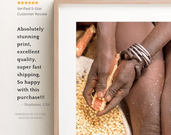 Impresión de arte de pared de cocina africana / Arte afroamericano / Decoración de cocina étnica / Impresión de bellas artes / Lienzo grande / Decoración afroboho / Arte de cafetería