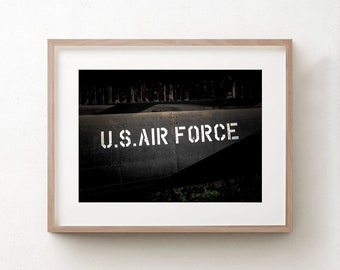 US Airforce Wall Art Print, America Military Room Decor, Hanoi Vietnam, Veteran War Memorial, Captain America Canvas, Boys Room Wall Decor,