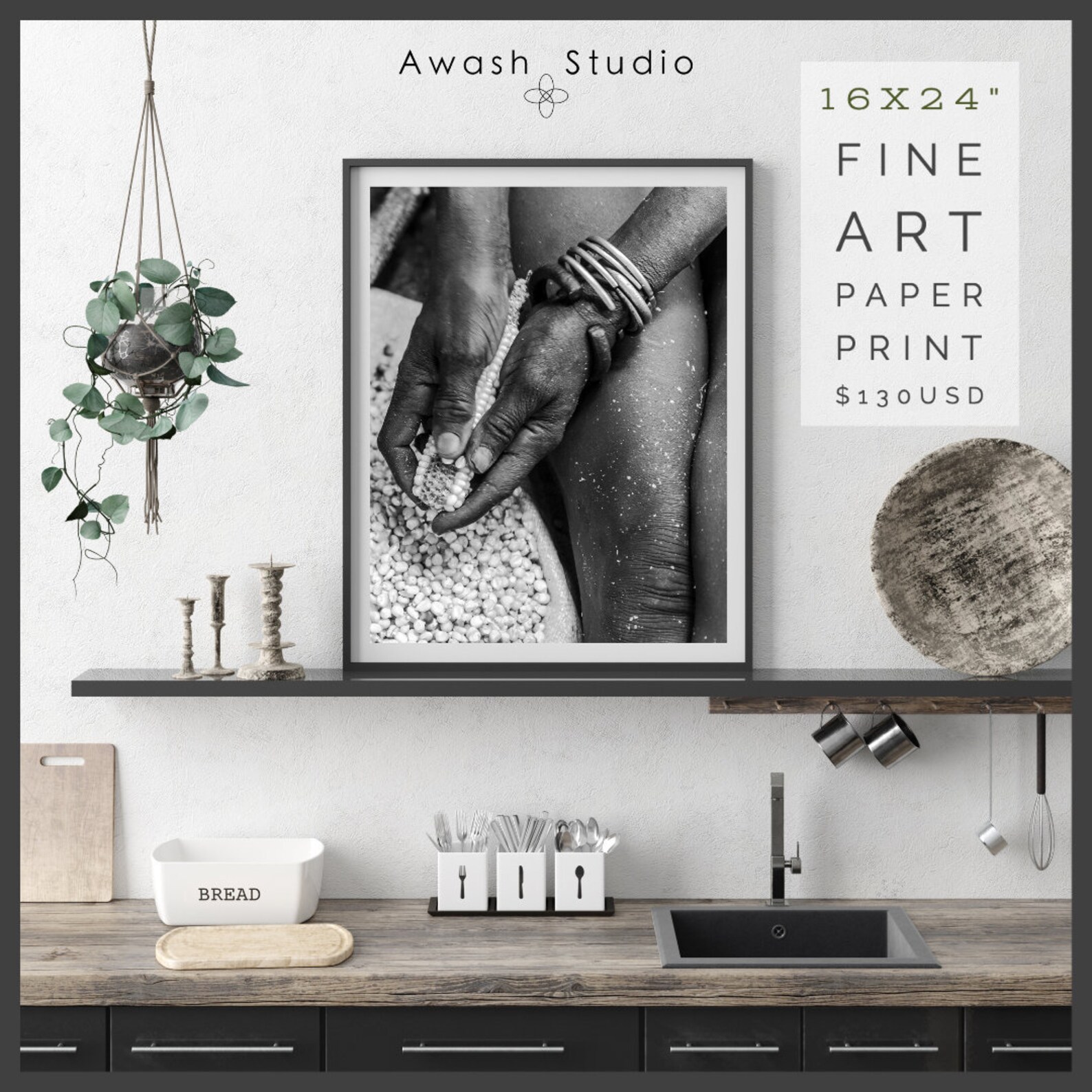 Africa Kitchen Wall Art Africa Black And White Photography Etsy