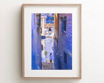 Morocco Photography, Blue Wall Art, Chefchaouen, Fine Art Prints, Canvas Wall Art, Photography Prints, Home Decor, Housewarming Gift