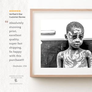 Africa Photography | African Wall Art Print | Black And White Photo | Afro Boho Decor | African American Art |  Ethnic Boy | Giclee Print