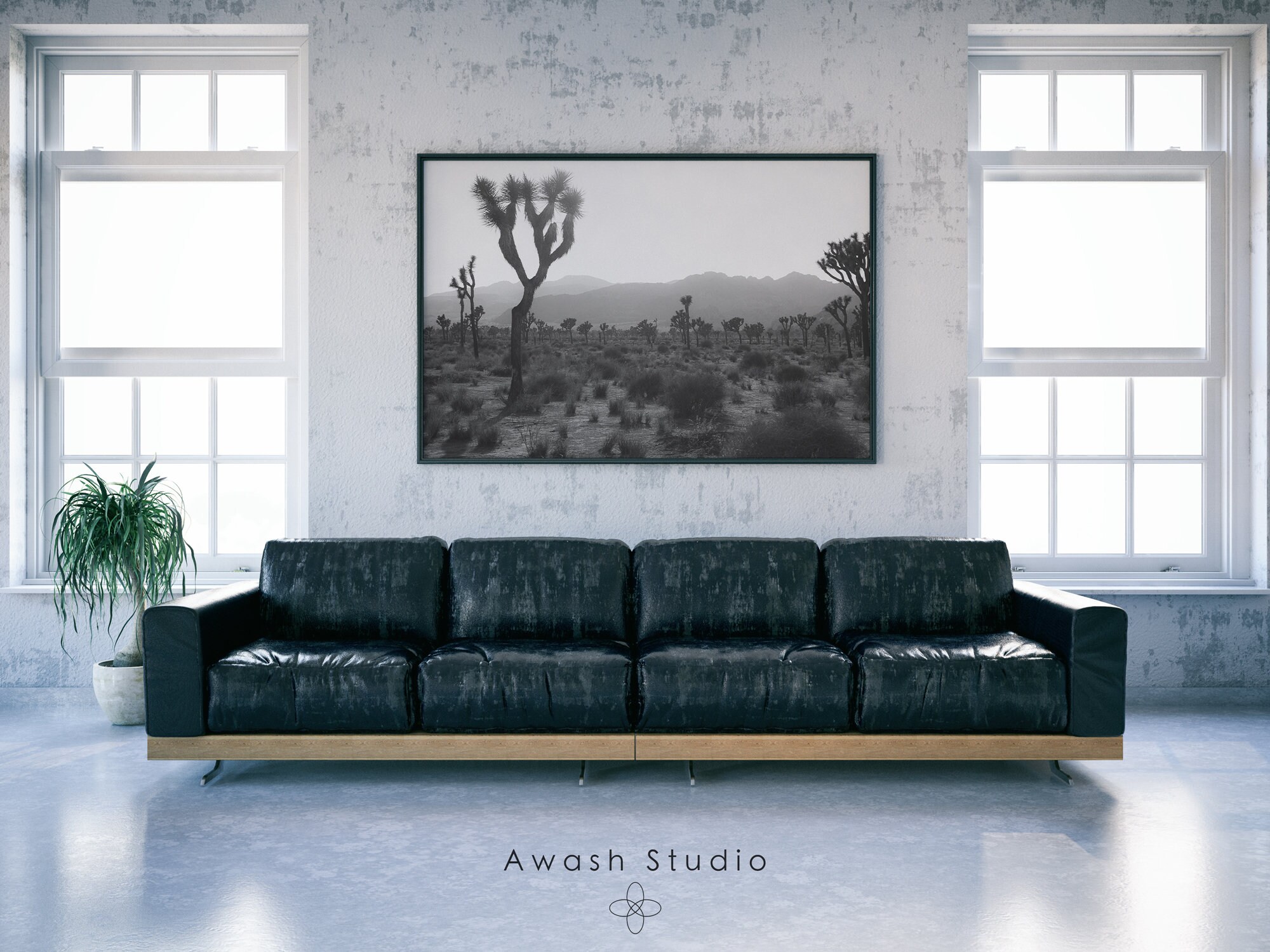 Joshua Tree Wall Art Prints Black And White Photography Etsy