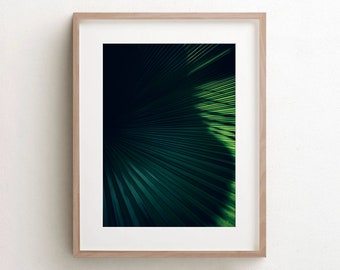 Palm Leaf Wall Art, Palm Leaves Prints, Tropical Decor, Palm Tree Print, Tropical Leaf Canvas Prints, Minimalist Wall Art, Coastal Decor