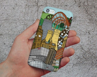 Sheffield Cityscape - Phone Case | Yorkshire | Illustration | Available for Samsung, Apple and more