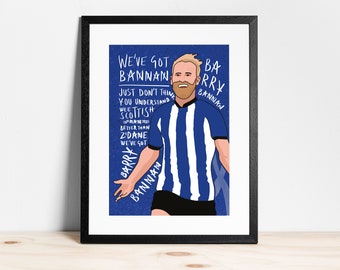 Barry Bannan - Print (Reyt Goal) | Football Wall Art | Home Decor | Illustration | Typography | Poster