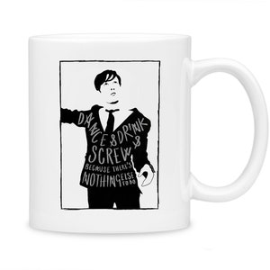 Dance and Drink and Screw - Mug | Pulp | Common People Lyrics | Gifts | Sheffield | Illustration | Typography | Music, Lyrics & Quotes