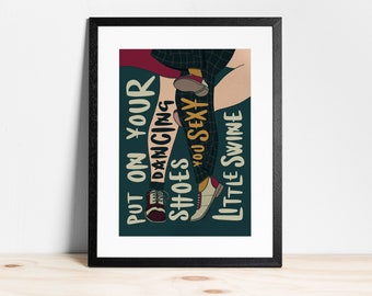 Arctic Monkeys 'Dancing Shoes' Lyrics - Print | Music Wall Art | Home Decor | Illustration | Poster | Quote | Sheffield | Yorkshire