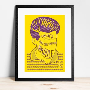 Chris Waddle - Print (Reyt Goal) | Football Wall Art | Home Decor | Illustration | Typography | Poster