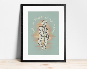 You're the measure of my dreams - Print | The Poguess Wall Art | Home Decor | Typography | Poster | Illustration |