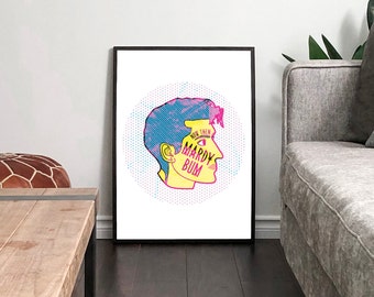 Arctic Monkeys 'Mardy Bum' Lyrics - Print in Colour | Alex Turner | Music Wall Art | Quote | Home Decor | Typography | Poster | Illustration