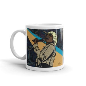 Mary J. Blige Tribute - Paper Cut Illustration #Papercutting Coffee Mug