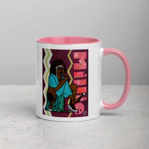 Millie Jackson #Papercutting Tribute Mug with Pink Inside R & B Soul Singer