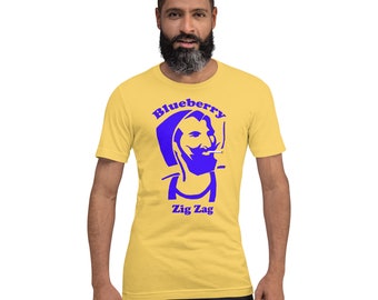 ブルーベリー ジグザグ ユニセックス Tシャツ