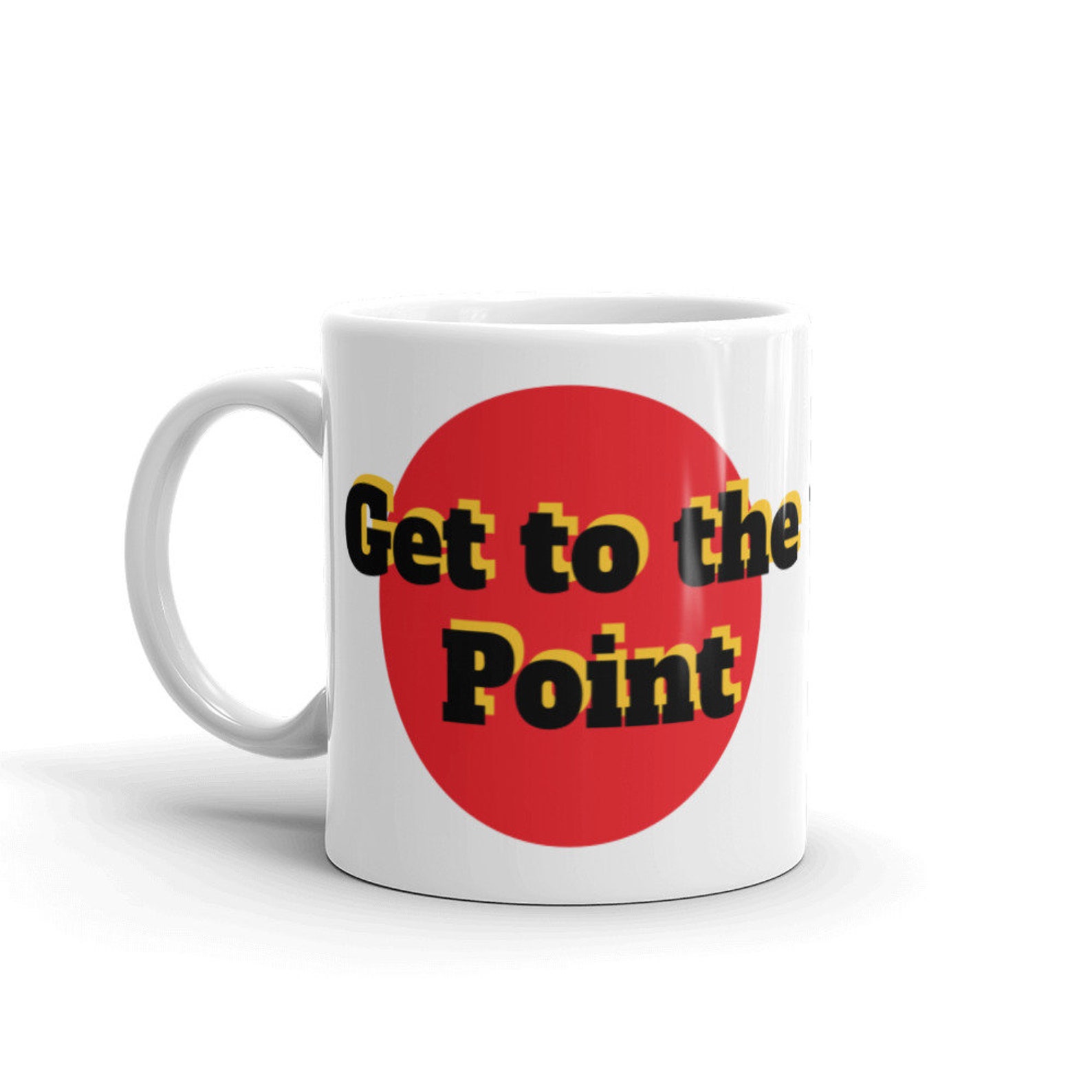 Llegar al punto taza de café envío nacional gratis Etsy