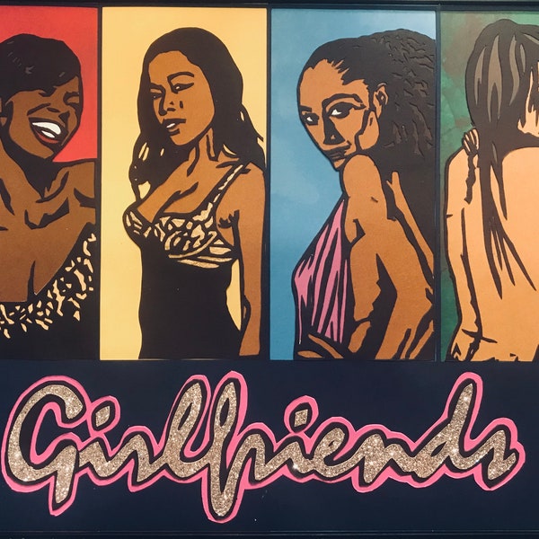 Girlfriends [TV Show] Tribute Art Piece (Paper Cut Illustration)