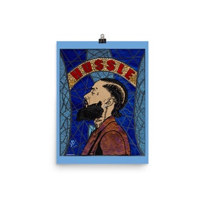 Nipsey Hussle #Papercutting Tribute Poster - Digitaldruck (30,5 x 40 cm)